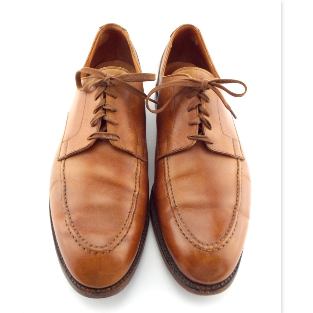 RALPH LAUREN POLO Royal Tan Brown Leather Lace-up Oxford Shoes 12